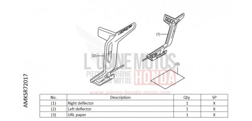 KIT,DEFLECTOR CRF1100D2N de 2022